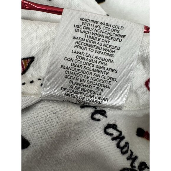 Delicates Designer Shoe Flannel M Pajama Set Red Leopard Nova Check Mobwife - Picture 9 of 16